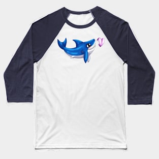 Shark Bites! (Navy) Baseball T-Shirt